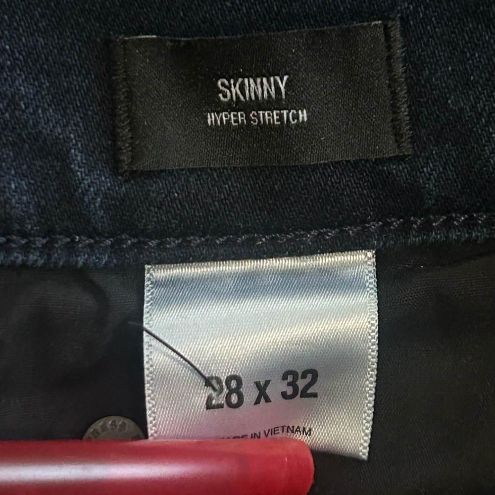 Express Skinny Dark Wash Hyper Stretch Jeans - Picture 7 of 7